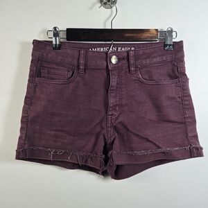 American Eagle Outfitters Women's Burgundy Shorts